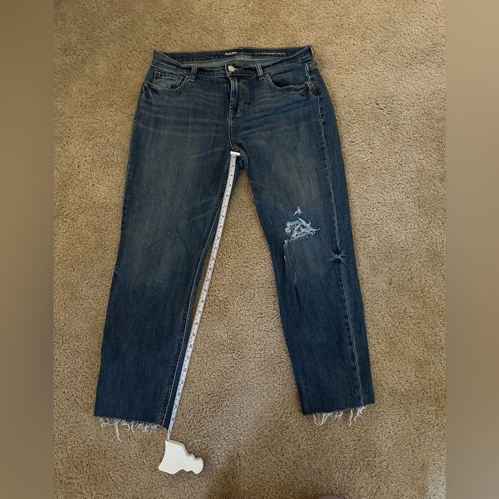 Old Navy Boyfriend Straight Jean Women's Size 6 Blue